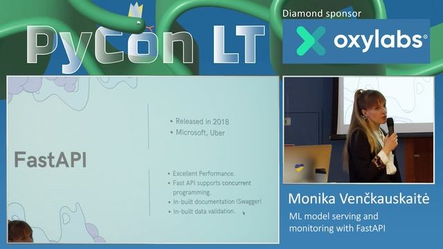 Monika Venčkauskaitė ML model serving and monitoring with FastAPI Pycon 2023 смотреть онлайн