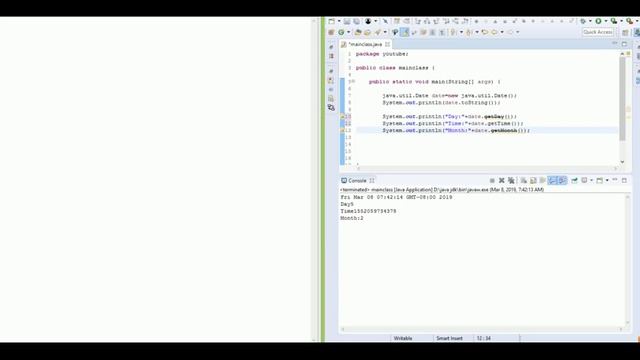 42- java tutorial - how to get date/time in java - java.util.date 2019 смотреть онлайн