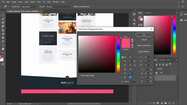 Photoshop - Eye Dropper Tool and Crop Tool - Part - 6 - Web Design Series - Hindi смотреть онлайн