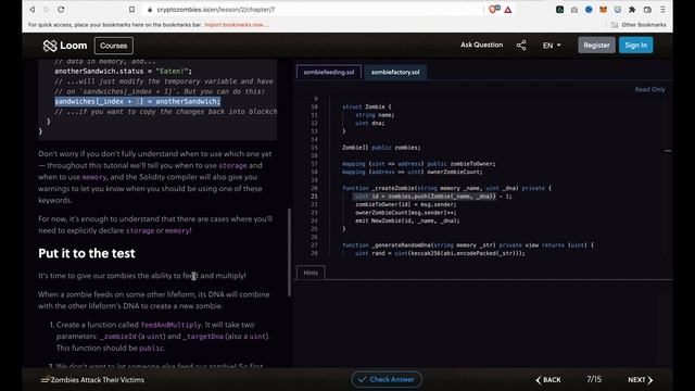 Solidity With Crypto Zombie Lesson 2 #7 Storage Vs Memory (Data Location)