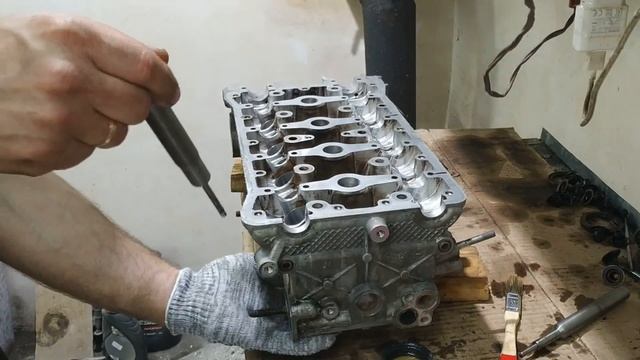 Ремонт ГБЦ Chevrolet Rezzo.Загиб клапанов. смотреть онлайн