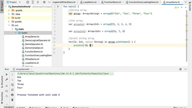 11#Kotlin Arrays with example in Kotlin Tutorial смотреть онлайн