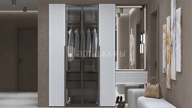 Прихожая распашная, встроенная А741839 смотреть онлайн