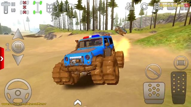 Offroad Police Jeep Driver Simulator - 4x4 SUV Pickup Truck Driving - Best Android GamePlay смотреть онлайн