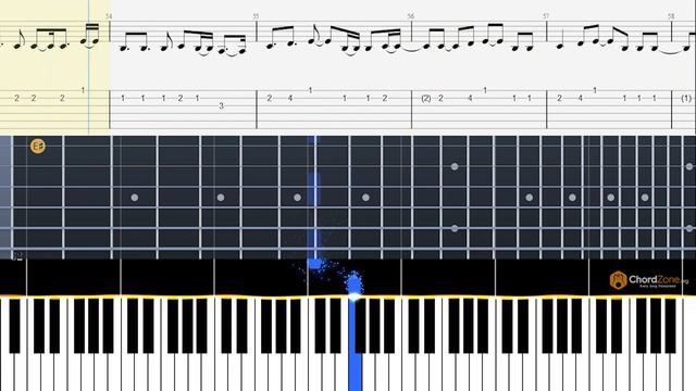 Falling | Trevor Daniels | Guitar Tabs and Piano Notes - Easy Lesson смотреть онлайн