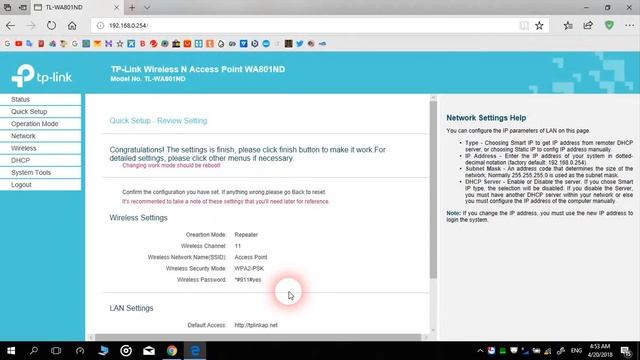 How To Setting TP Link Access Point TL-WA801ND As Repeater