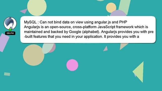 MySQL : Can not bind data on view using angular.js and PHP смотреть онлайн