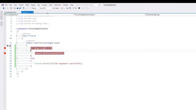 ASP Net Console - Passing and Accessing Runtime Arguments in Debug Mode смотреть онлайн
