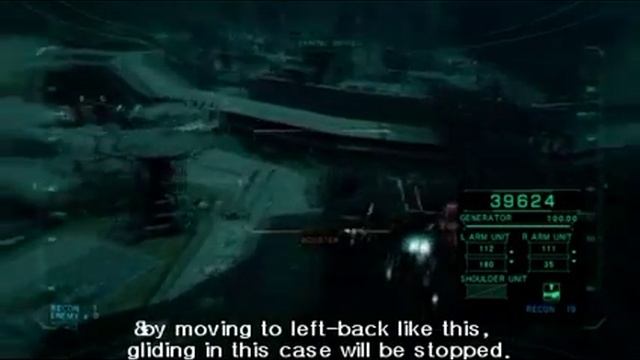 Armored Core Verdict Day : Basic Tutorial - About using Glide boost смотреть онлайн