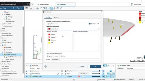 Leapfrog Geothermal Best Practice: Modelling Interbedded Lithology using the Interval Selection Too