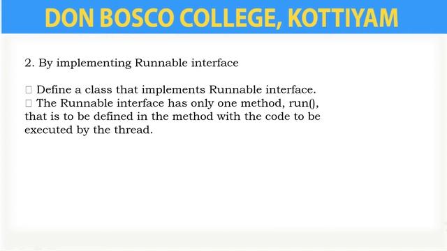 PROGRAMMING IN JAVA - LECTURE -53- CREATING THREAD- BCA- S3. смотреть онлайн