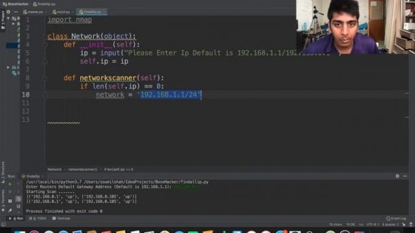 Host Discovery using python (get all IP address using Python)
