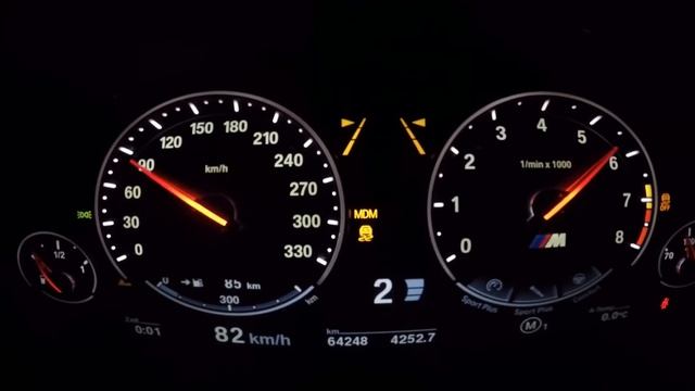BMW M6 f06 gran coupe short acceleration (stock) смотреть онлайн