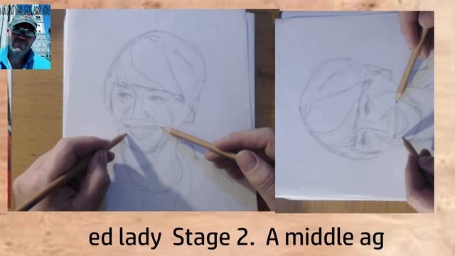 Drawing of a middle aged lady part 2 #drawing #portrait #sketch смотреть онлайн