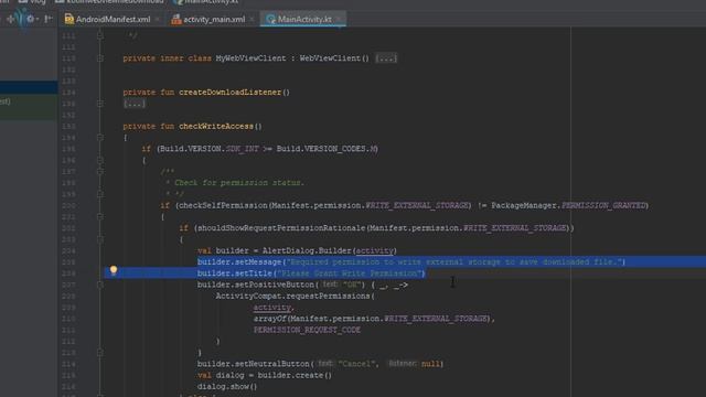 Android Download File from WebView using Kotlin смотреть онлайн
