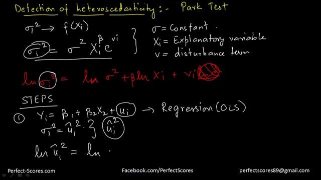 Park Test - (Detecting Heteroscedasticity) смотреть онлайн