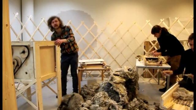 DIY wool felt for Yurt structure in Tromsø смотреть онлайн