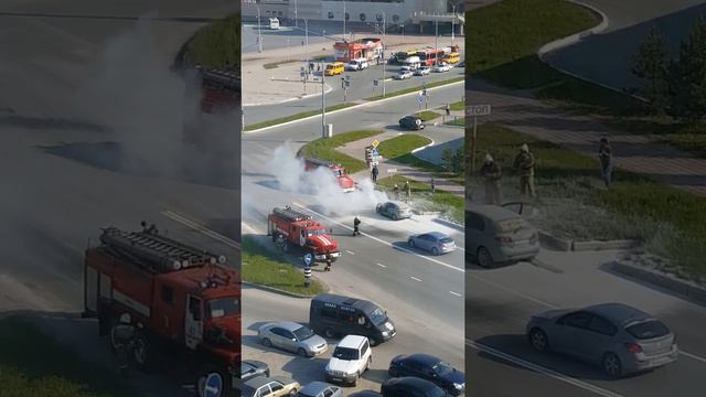 Нижневартовск. 09.06.2016 г. Горела машина. смотреть онлайн
