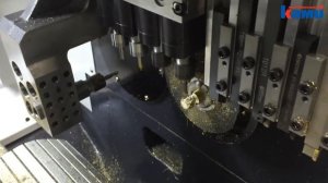 Автомат продольного точения SKM TCM _ КАК ОБРАБАТЫВАЕТСЯ ЗАГОТОВКА ИГРАЛЬНЫЙ КУБ