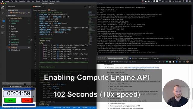 Creating and Deploying a Website on GCP in 5 MINUTES for FREE! (Hugo Website + Caddy Webserver) смотреть онлайн