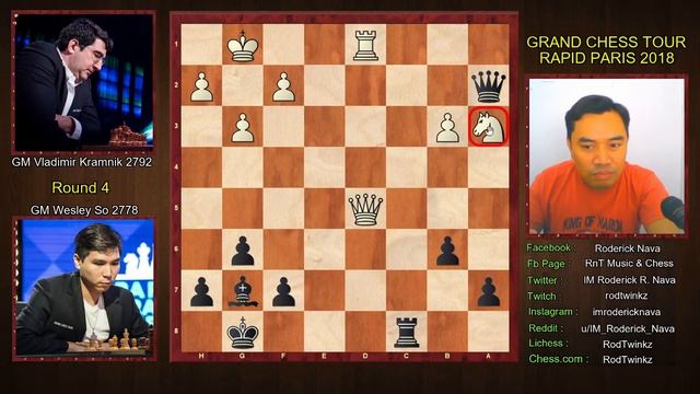GM WESLEY SO VS. WORLD CHAMPIONS # 2 || Kramnik,Vladimir (2792) - So,Wesley (2778) || GCT 2018 #145 смотреть онлайн