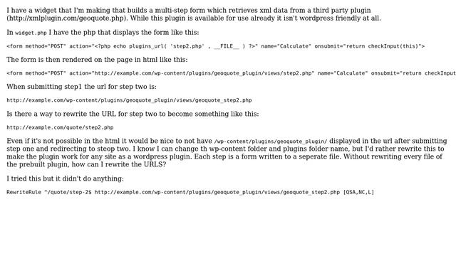 Wordpress: How to use wp rewrite to hide form action url? смотреть онлайн
