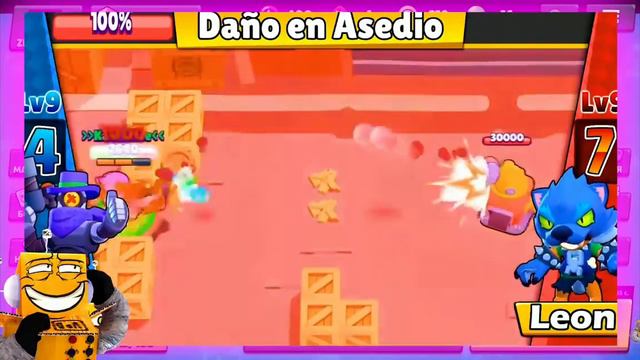 Леон Оборотень vs Рико. Шок самый сильный бравлер в Brawl stars 😱 смотреть онлайн