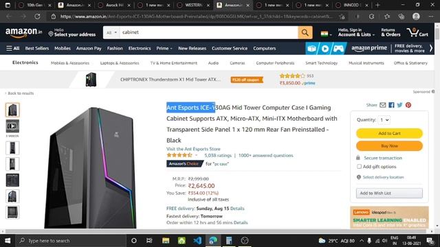 PC build under 60000 | i5 10400f | gtx 1650| cool cabinet #CRASH GAMER IDEA смотреть онлайн
