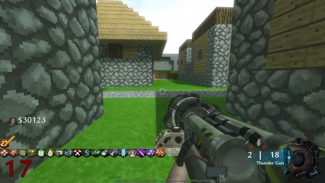 Call of Duty: World at War - Zombies - Minecraft Village (Custom Map Zombies) смотреть онлайн