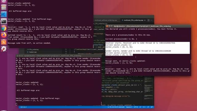 Distributed System: Multicast socket programing and Multicast Ordering Implementation Part 2 смотреть онлайн
