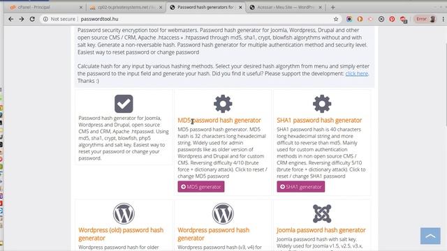 Alterar a Senha do Usuário de Wordpress pelo phpMyAdmin смотреть онлайн