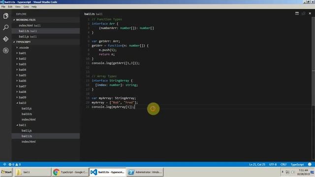 Interface Function và Array trong TypeScript смотреть онлайн