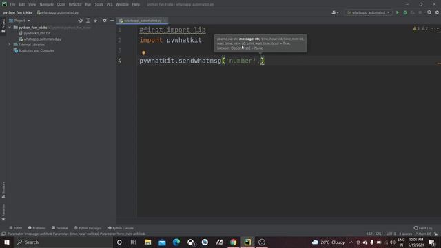 send whatsapp message using python || 2 lines of code|| смотреть онлайн