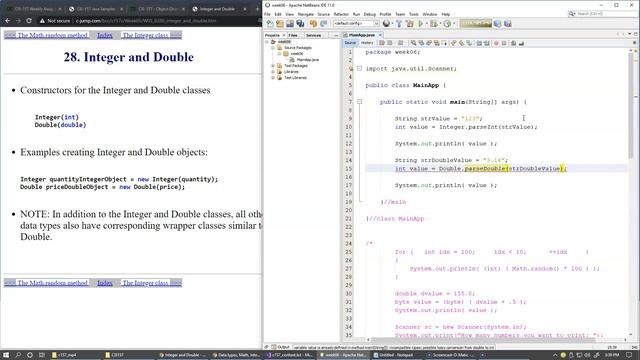 6.8 Double, Integer conversions to and from String смотреть онлайн