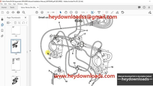 Volvo Penta D4, D6 Aquamatic DPH,DPR Inboard Installation Manual_459793495 - PDF DOWNLOAD