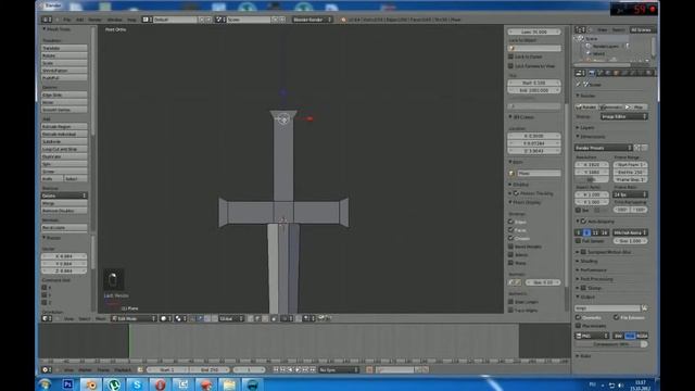 Blender уроки для начинающих 2 Моделирование меча смотреть онлайн