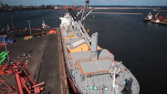 Grieg Star L-Class loading Windmill Towers in Korea, Star Laguna смотреть онлайн