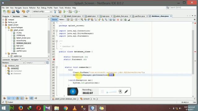 Make an external database class in java смотреть онлайн