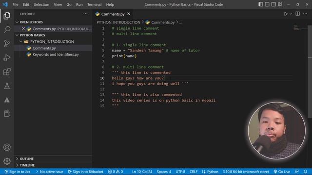 #python #pythontutorial | #3 How to write comments in python? | Python Basics | NEPALIMA смотреть онлайн
