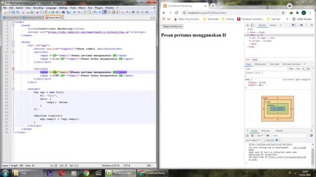 Tutorial Vue JS 2 - Conditional Rendering смотреть онлайн