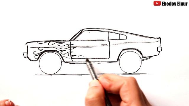 Как нарисовать машину легко | Рисунки смотреть онлайн