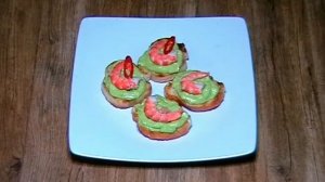 БРУСКЕТТЫ (БУТЕРБРОДЫ) С КРЕВЕТКАМИ. ДВА ВАРИАНТА.