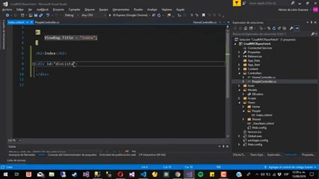 Crear CRUD en C# MVC .Net, Razor, Entity Framework y Fetch de Vanilla Javascript | Parte 1 de 2 смотреть онлайн