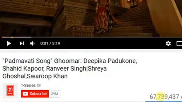 Padmavati Ghoomar Song Defeated By Swag Se Swagat Song In Terms Of Views смотреть онлайн