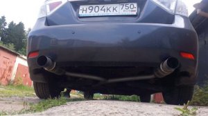 Прямоточный выхлоп Subaru Impreza GH Этап №2