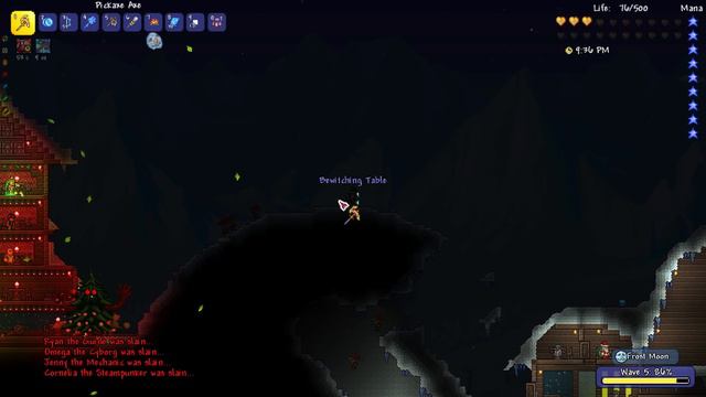 Terraria 1.3.5 Christmas Let's Play - Day 22 FROST MOON AFK FARM! смотреть онлайн