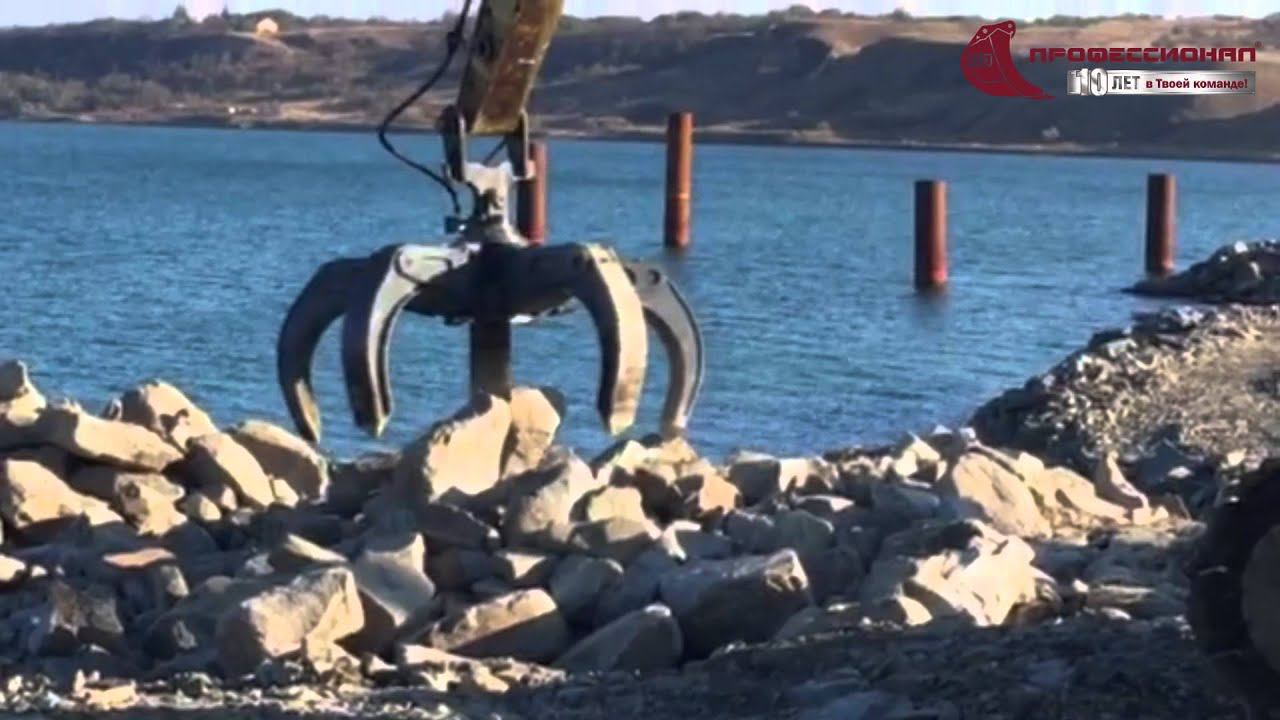 Грейфер пятичелюстной полузакрытый на Komatsu PC400 /Orange Peel Grapple for Komatsu PC400 смотреть онлайн