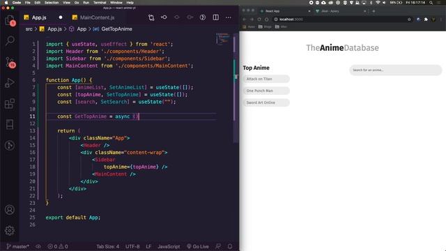 Build an ANIME Search Database in React JS ~ Jikan Anime API for beginners смотреть онлайн