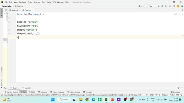 Oval Shape using Python Turtle смотреть онлайн