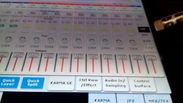 Korg Kronos 2 - Program change смотреть онлайн